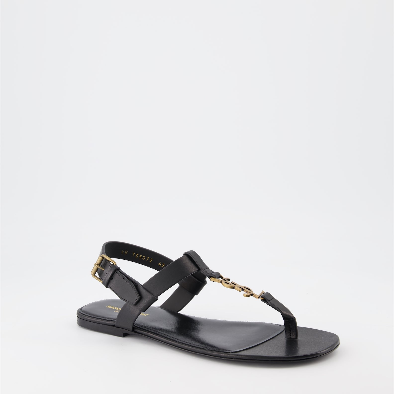 YSL sandals, leather sandals, Saint Laurent footwear, luxury men's sandals, designer sandals