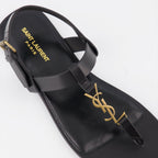 YSL sandals, leather sandals, Saint Laurent footwear, luxury men's sandals, designer sandals