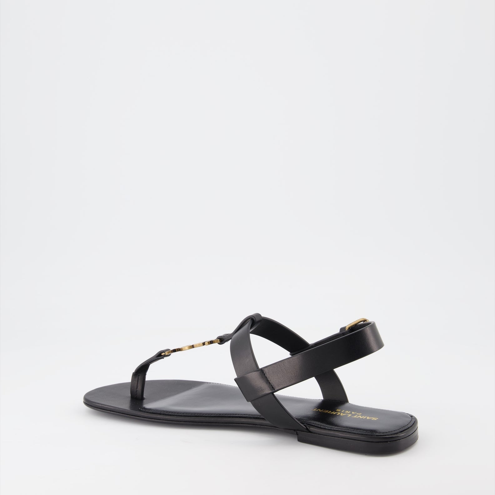 YSL sandals, leather sandals, Saint Laurent footwear, luxury men's sandals, designer sandals