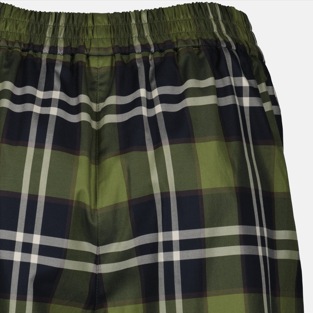 Burberry Women's Shorts, Women's Check Shorts, Luxury Cotton Shorts, Women's Summer Shorts, Burberry Ready-to-Wear