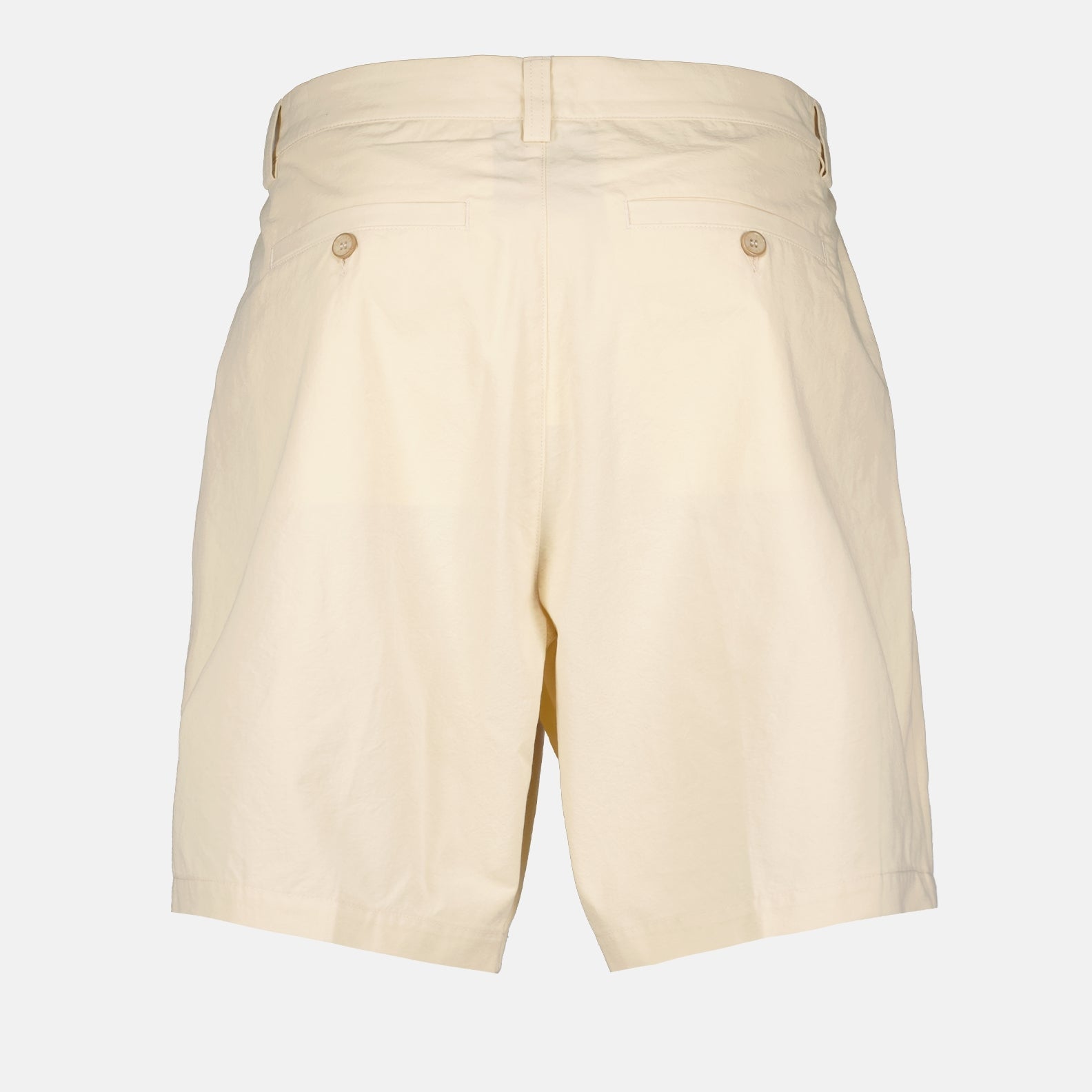 Orlebar Brown, beige tailored shorts, men's luxury shorts, high-end fashion, elegant men's shorts