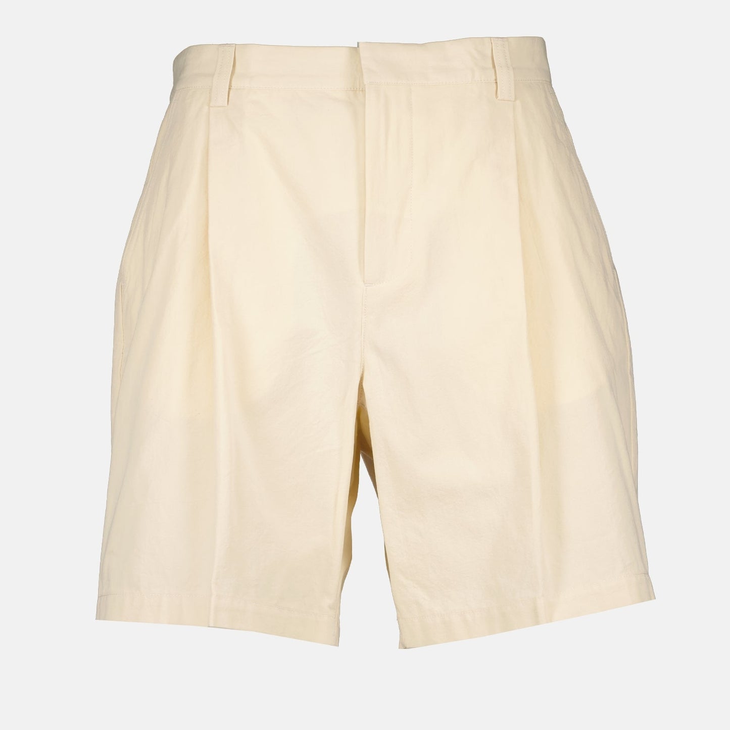 Orlebar Brown, beige tailored shorts, men's luxury shorts, high-end fashion, elegant men's shorts