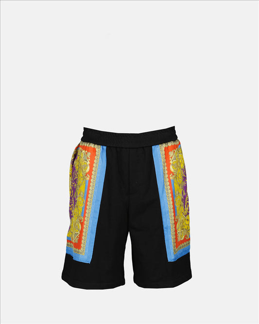 Versace, Barocco Goddess Multicolored Shorts, Men's Fashion, Elegant Shorts