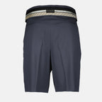 Dior Men's Shorts, Grey Bermuda, Luxury Menswear, High-end Fashion, Designer Casual Wear