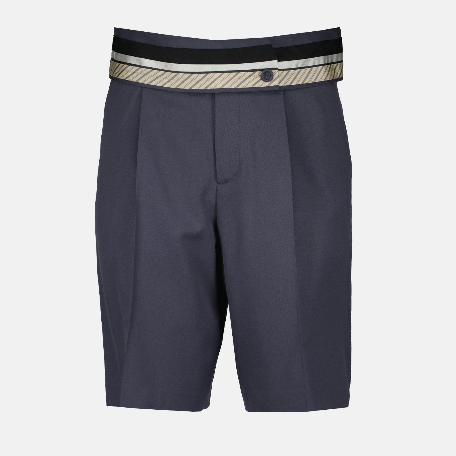 Dior Men's Shorts, Grey Bermuda, Luxury Menswear, High-end Fashion, Designer Casual Wear