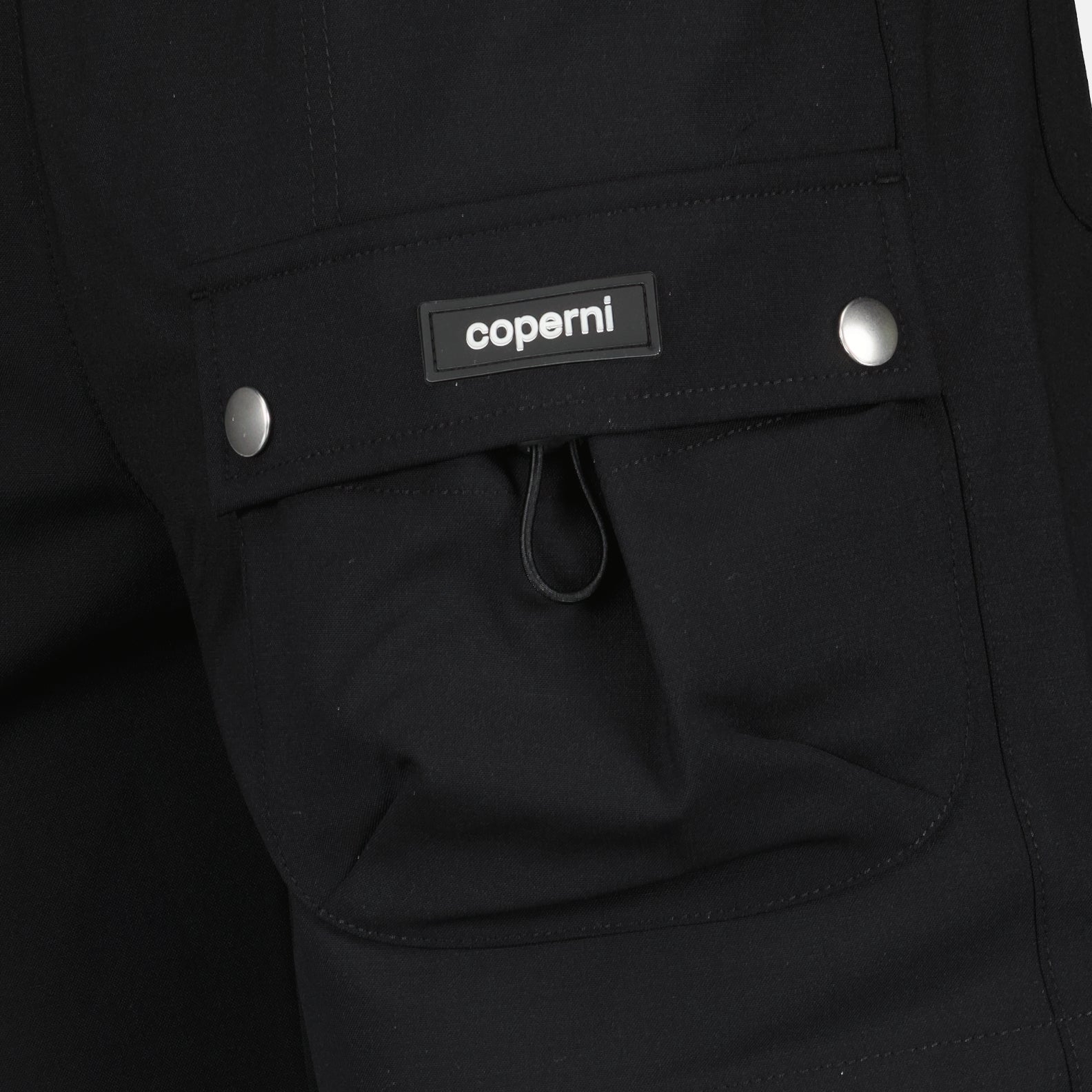 Coperni, black cargo shorts, women's luxury shorts, stylish cargo shorts, high-end ready-to-wear