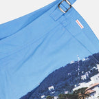 Orlebar Brown swim shorts, luxury men's swimwear, Cannes beachwear, high-end summer fashion, designer swim shorts