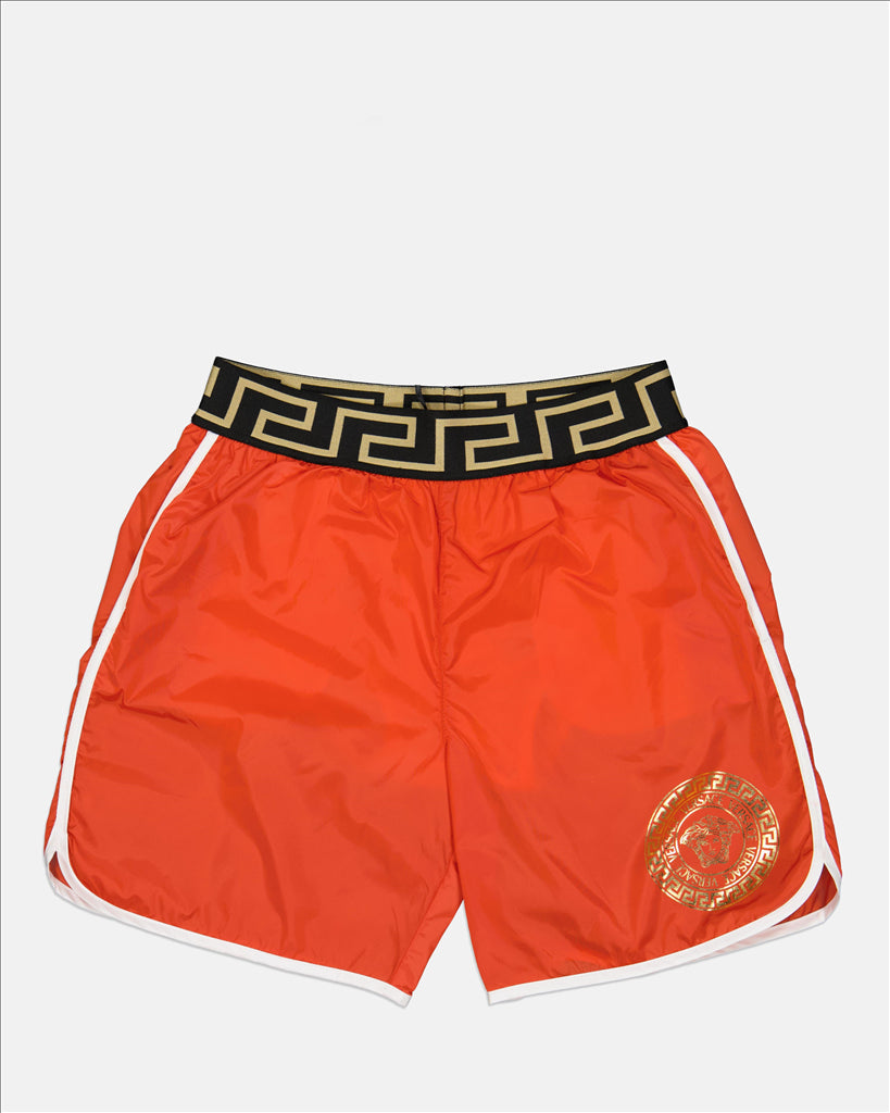 Children's Swim Shorts, Versace Kids, Luxury Swimwear, Children's Fashion, Beach Style
