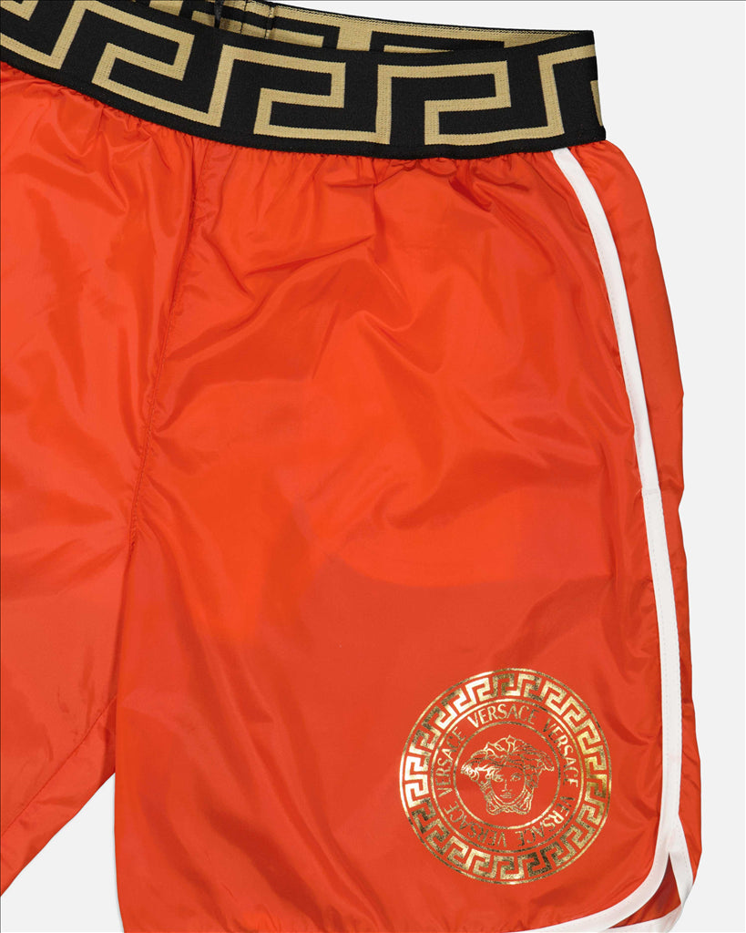 Children's Swim Shorts, Versace Kids, Luxury Swimwear, Children's Fashion, Beach Style