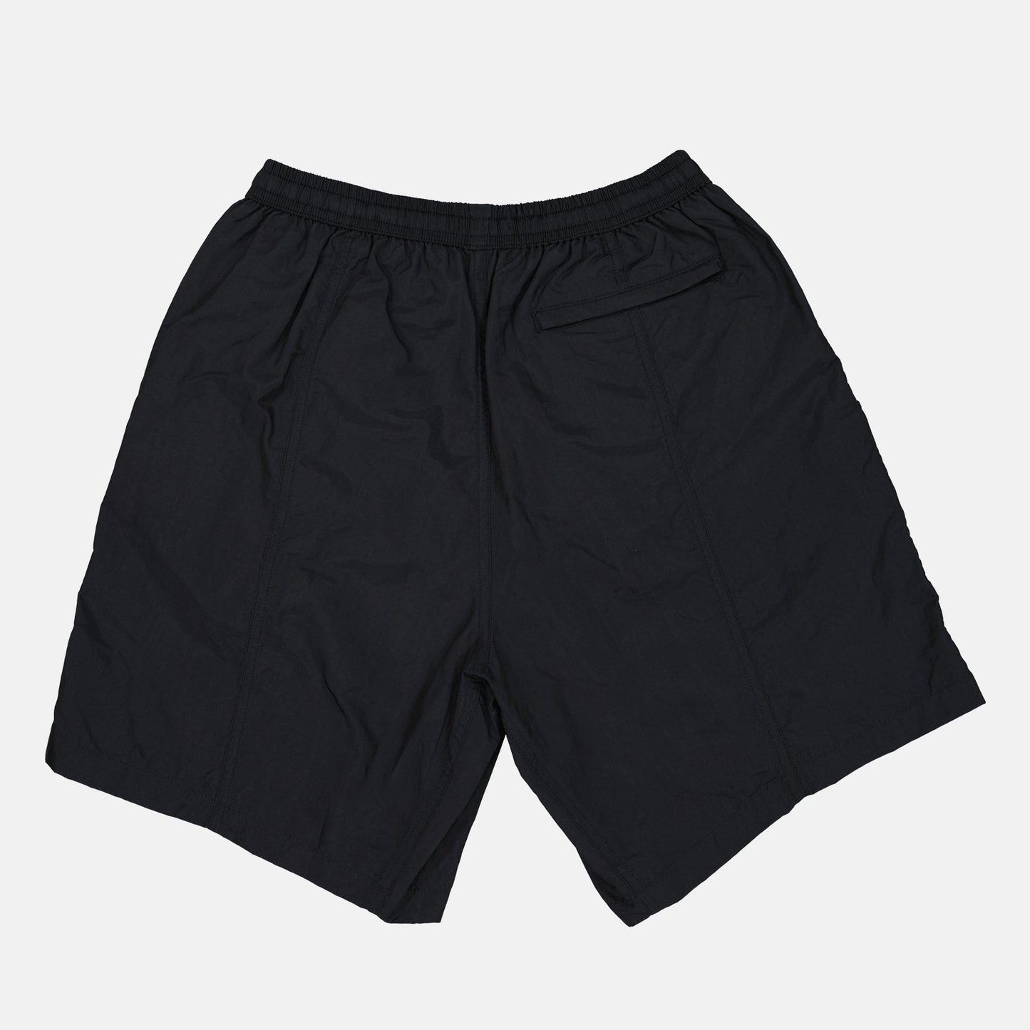 AMI Paris, luxury swimwear, long swim shorts, men's designer swim shorts, black swim trunks