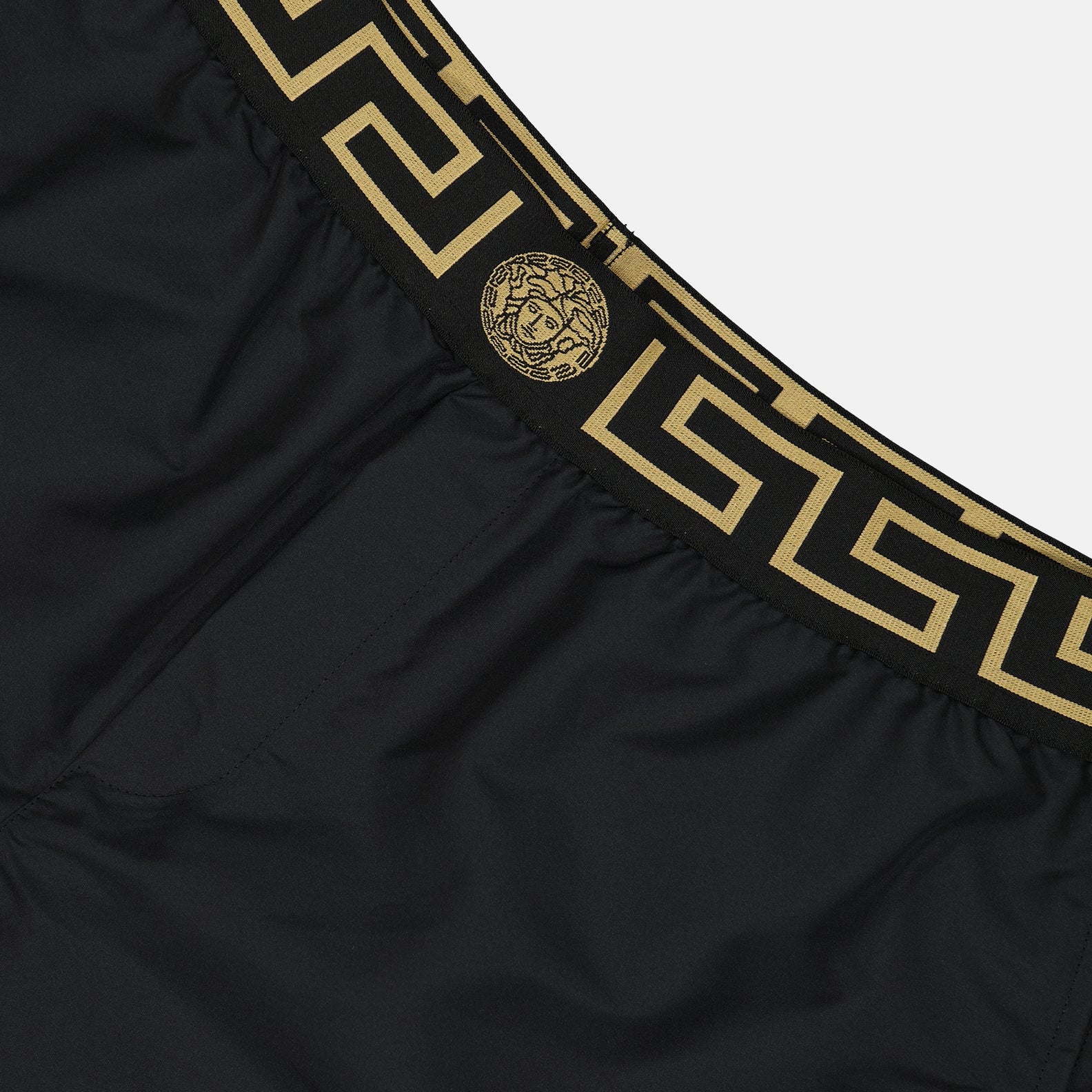 Versace swim shorts, Medusa swimwear, luxury men's swim shorts, designer swimwear, high-end swim shorts