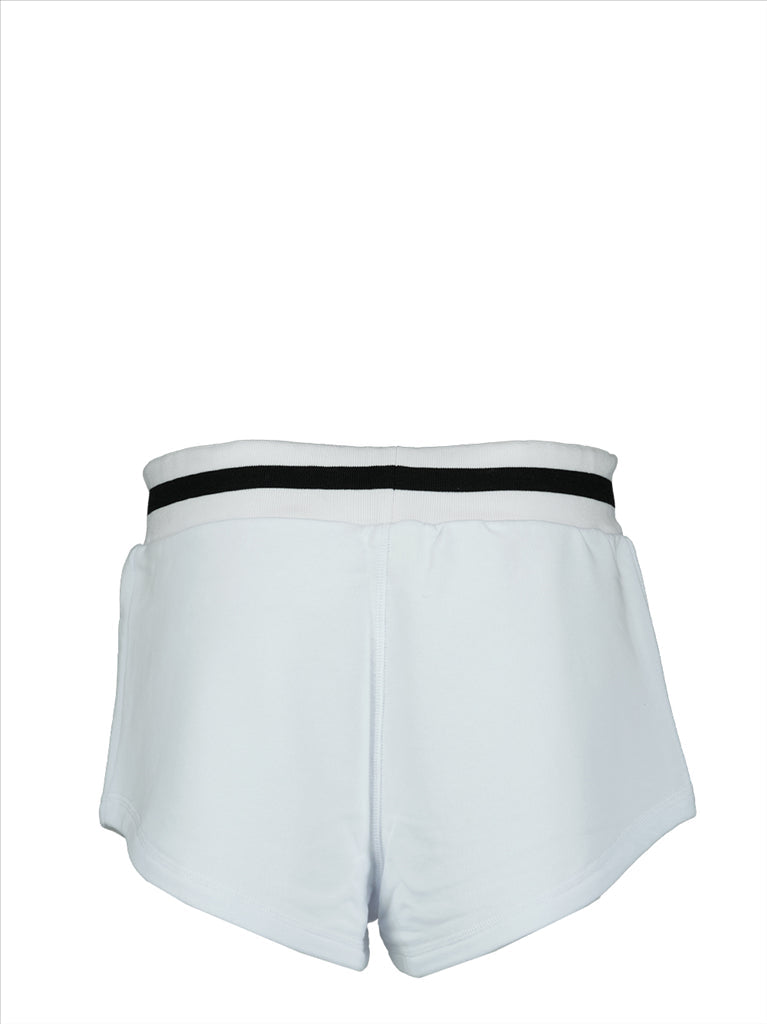 MSGM shorts, white cotton shorts, luxury women's shorts, designer summer wear, high-end women's fashion