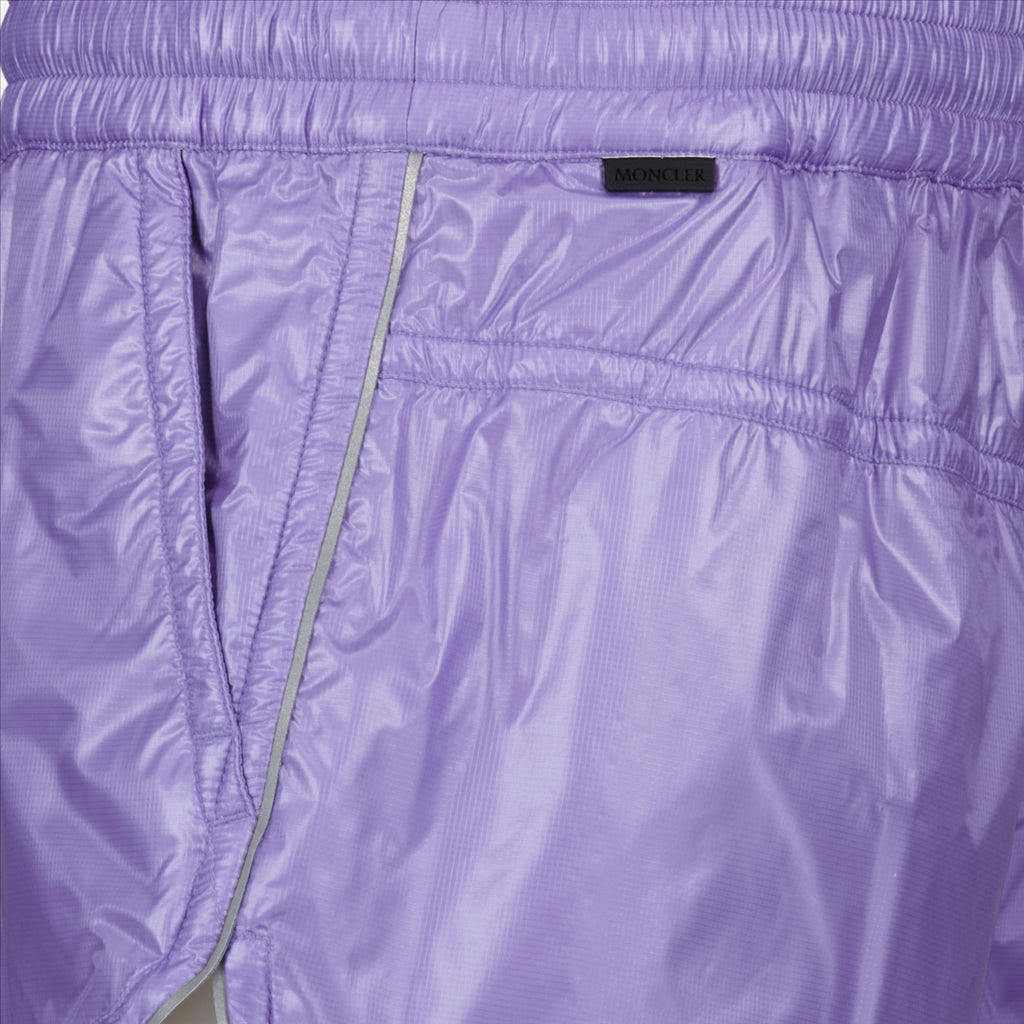 Women's Shorts, Moncler Grenoble, Purple Nylon, Luxury, Summer