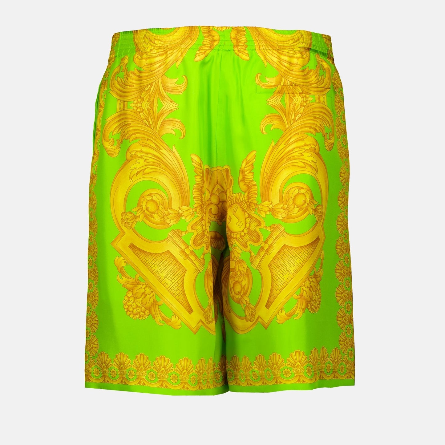 Versace silk shorts, Barocco 660, luxury men’s fashion, designer shorts, high-end clothing