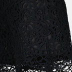 Image of Black Lace Macramé Shorts by Burberry for Women - Season Spring-Summer 2023 - Product detail view 2