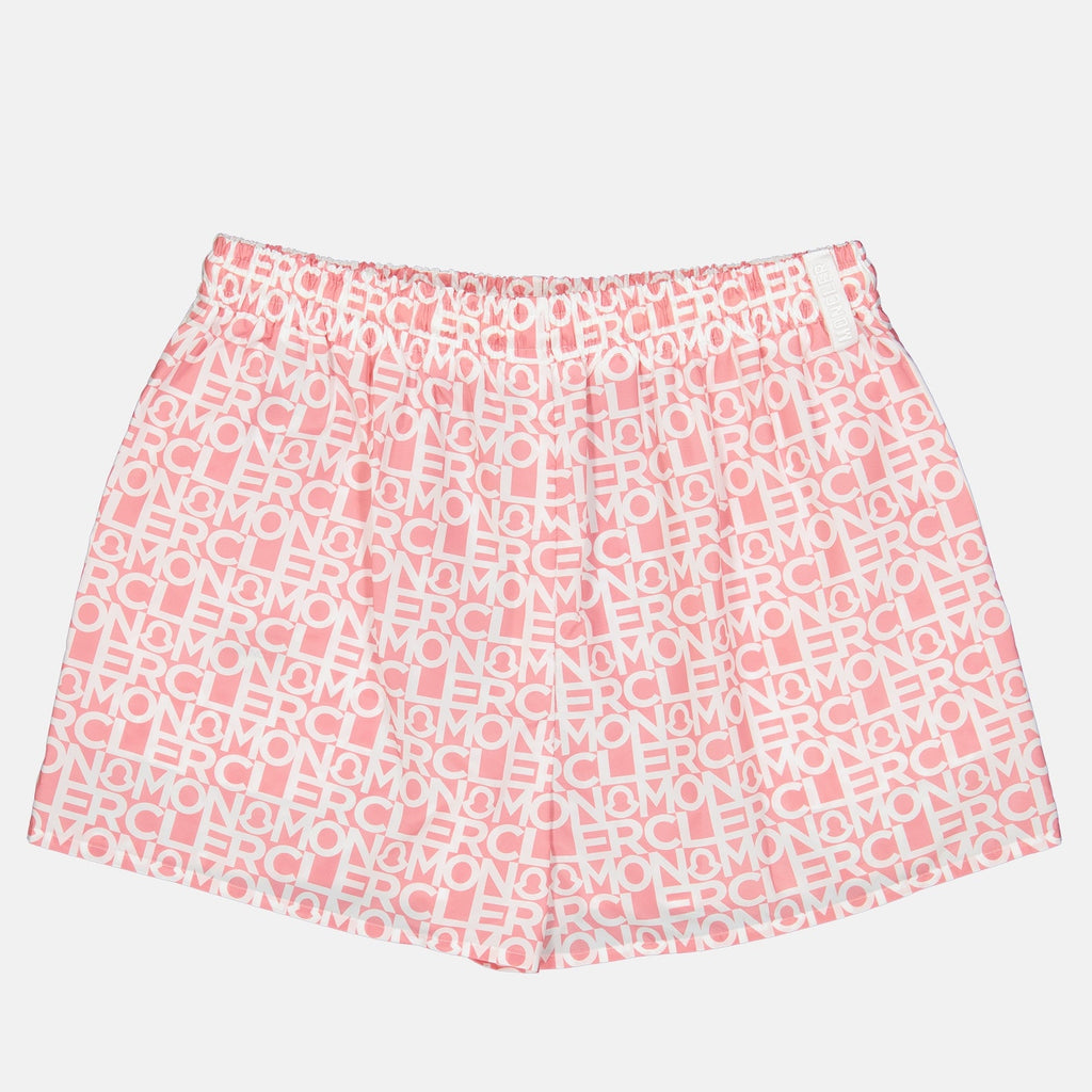 Moncler Women's Shorts, Logo Shorts, Luxury Women's Shorts, Designer Casual Wear, Elegant Women's Apparel