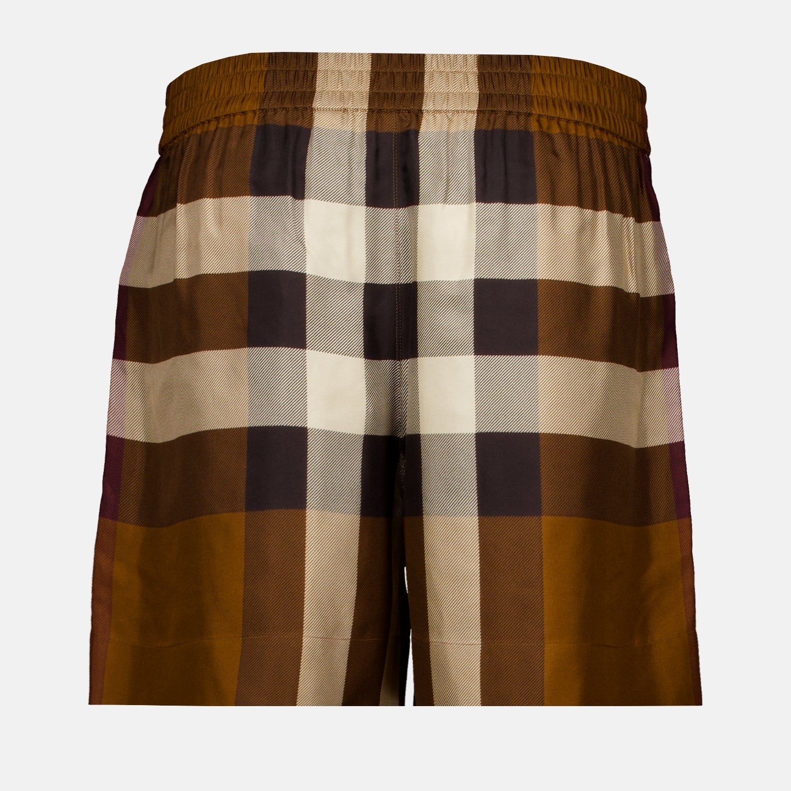 Burberry, Checkered Shorts, Women's Luxury Shorts, Designer Apparel, High-end Fashion