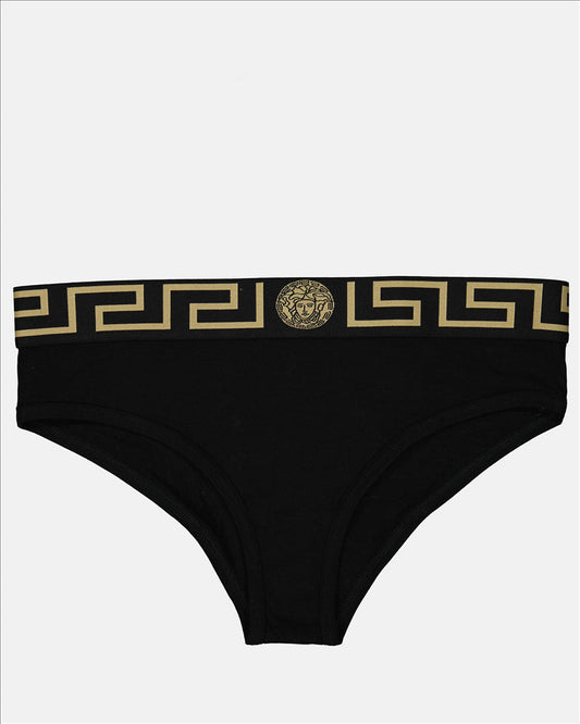 Versace, Women's Briefs, Medusa Greca, Luxury Lingerie, Elegant Undergarment