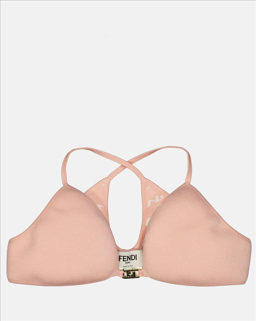 Fendi, Reversible Bra, Luxury Lingerie, Pink, Thin Straps