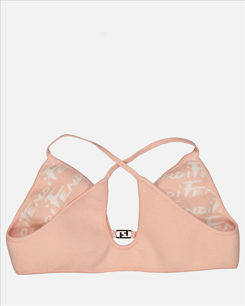 Fendi, Reversible Bra, Luxury Lingerie, Pink, Thin Straps