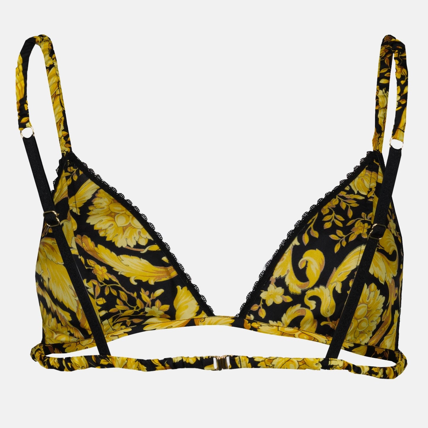 Versace, Barocco Bra, Luxury Lingerie, Triangle Bra, Women's Intimates