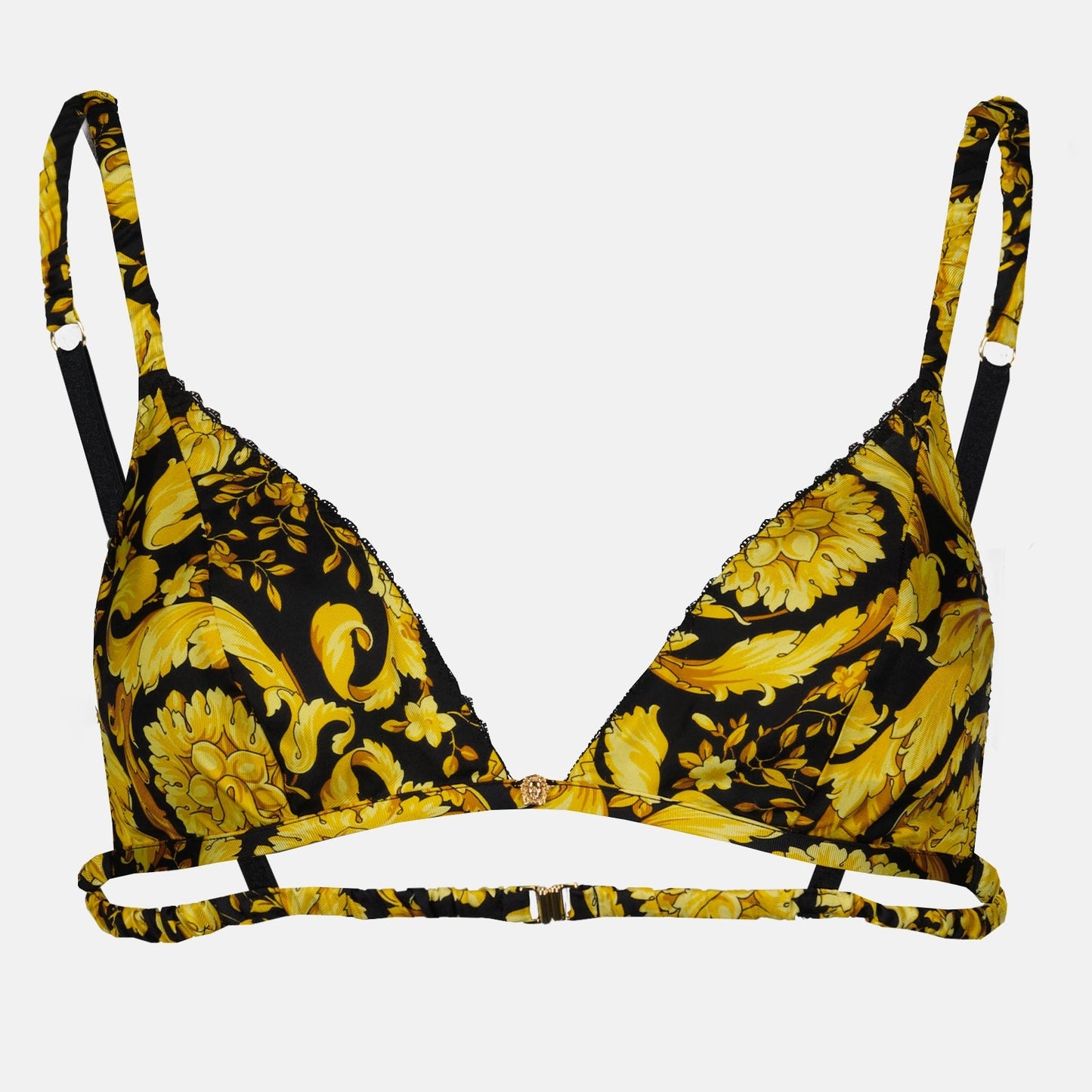 Versace, Barocco Bra, Luxury Lingerie, Triangle Bra, Women's Intimates