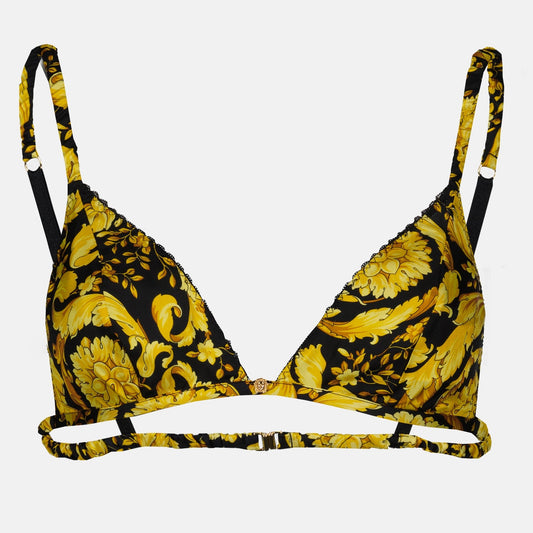 Versace, Barocco Bra, Luxury Lingerie, Triangle Bra, Women's Intimates