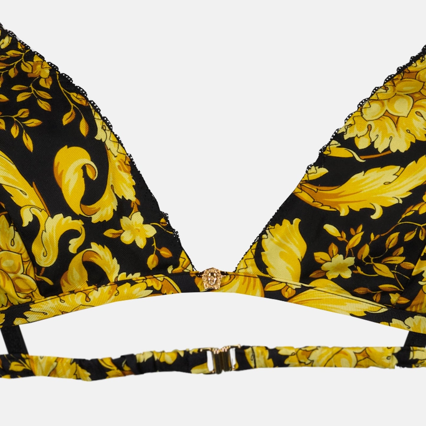 Versace, Barocco Bra, Luxury Lingerie, Triangle Bra, Women's Intimates