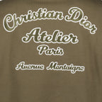 Dior hoodie, luxury hoodies, khaki green hoodie, men's Dior apparel, high-end menswear