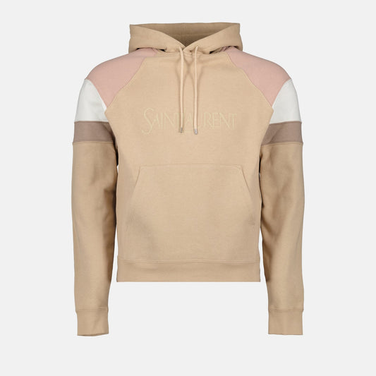 Saint Laurent hoodie, men's luxury hoodie, bicolor hoodie, designer sweatshirts, premium men's fashion