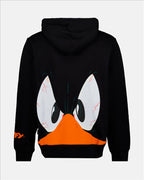Black Hoodie, GCDS Men, Daffy Duck, Looney Tunes, Luxury Apparel
