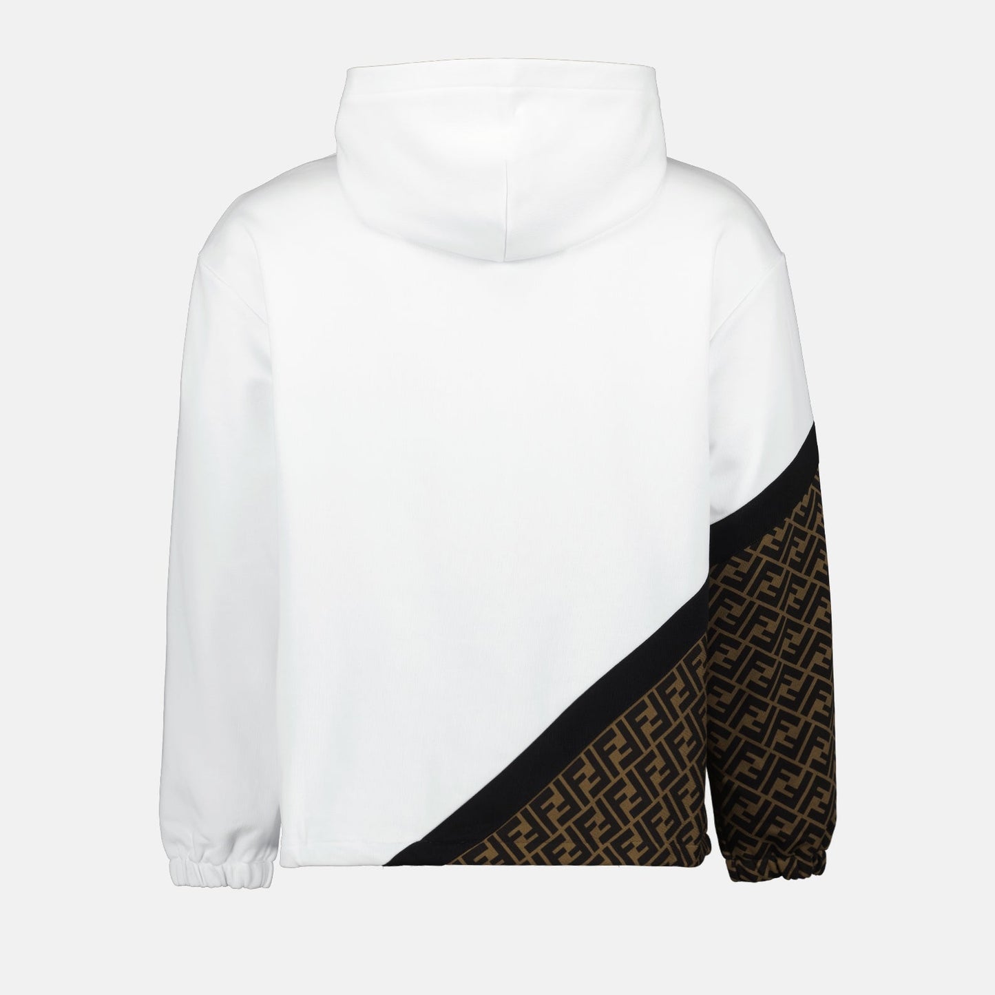 Fendi hoodie, luxury menswear, white hoodie, designer streetwear, high-end fashion