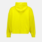 Image of Yellow Broken Palm Hoodie by Palm Angels for Men - Season Spring-Summer 2023 - Product detail view 1