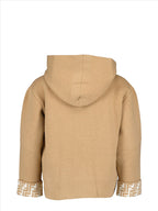 Fendi children's clothing, Beige wool sweatshirt, Luxury kids fashion, Designer kidswear, Iconic FF design