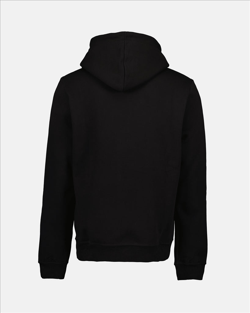 Giuseppe Zanotti, black hooded sweatshirt, luxury men's wear, designer sweatshirt, high-end fashion