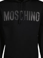 Moschino, Black Hoodie, Men's Luxury Wear, Premium Hoodie, Designer Hoodie