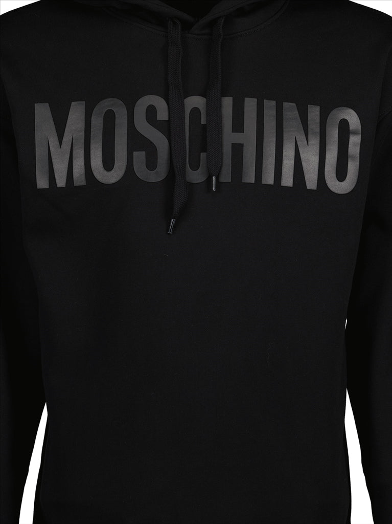 Moschino, Black Hoodie, Men's Luxury Wear, Premium Hoodie, Designer Hoodie