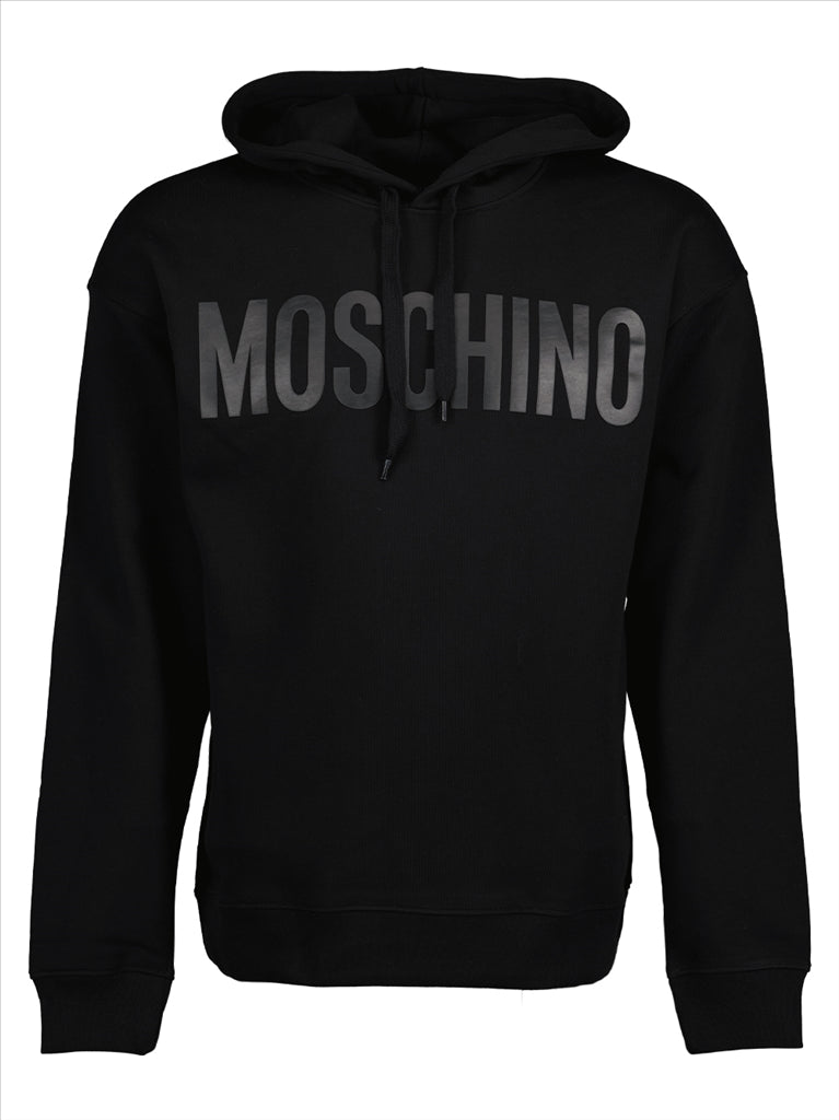 Moschino, Black Hoodie, Men's Luxury Wear, Premium Hoodie, Designer Hoodie