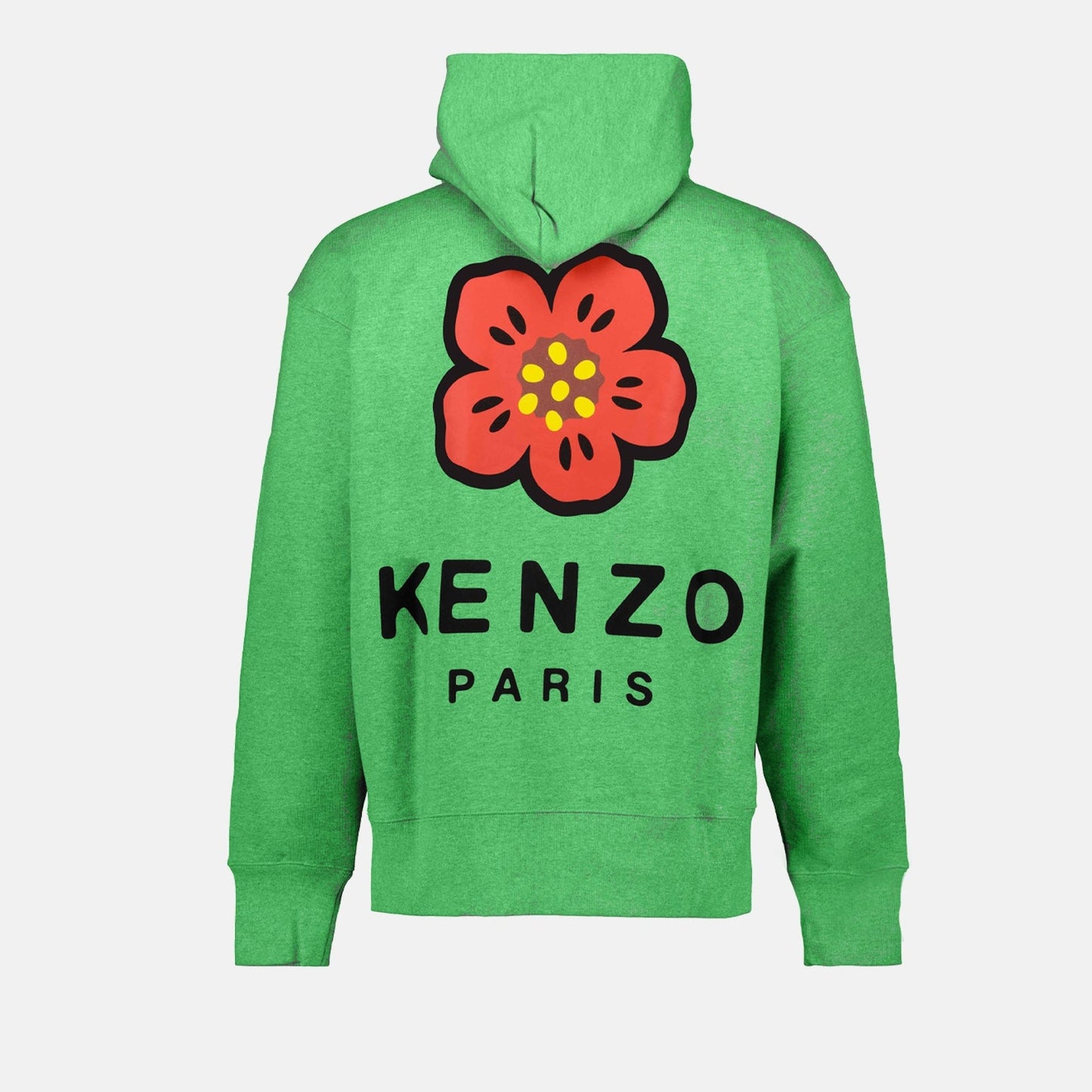 Kenzo hoodie, men's luxury hoodie, Green Boke Flower, designer casual wear, high-end men's fashion