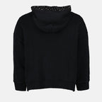 Image of rn Logo Black Sweatshirt by Versace for Women - Season Spring-Summer 2023 - Product detail view 1