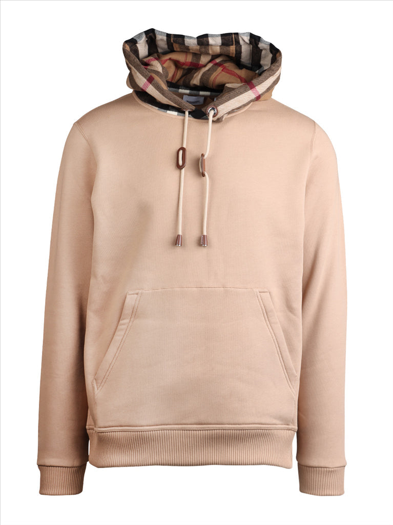 Burberry hoodie, beige sweatshirt, luxury men's wear, designer sweatshirt, men's fashion