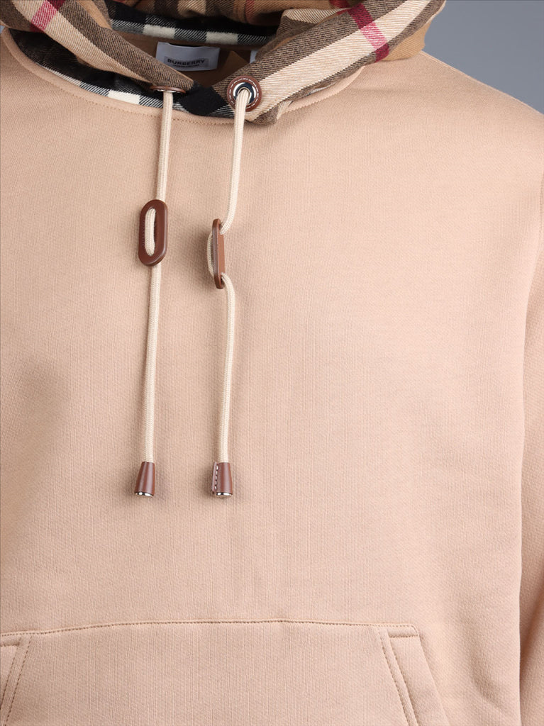 Burberry hoodie, beige sweatshirt, luxury men's wear, designer sweatshirt, men's fashion