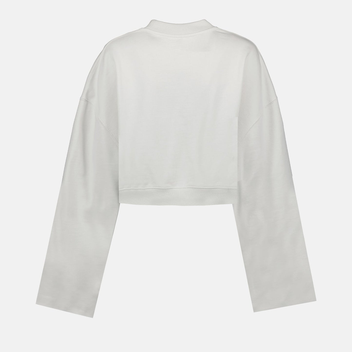 Off-White, women's cropped sweatshirt, white sweatshirt, luxury streetwear, high-end fashion