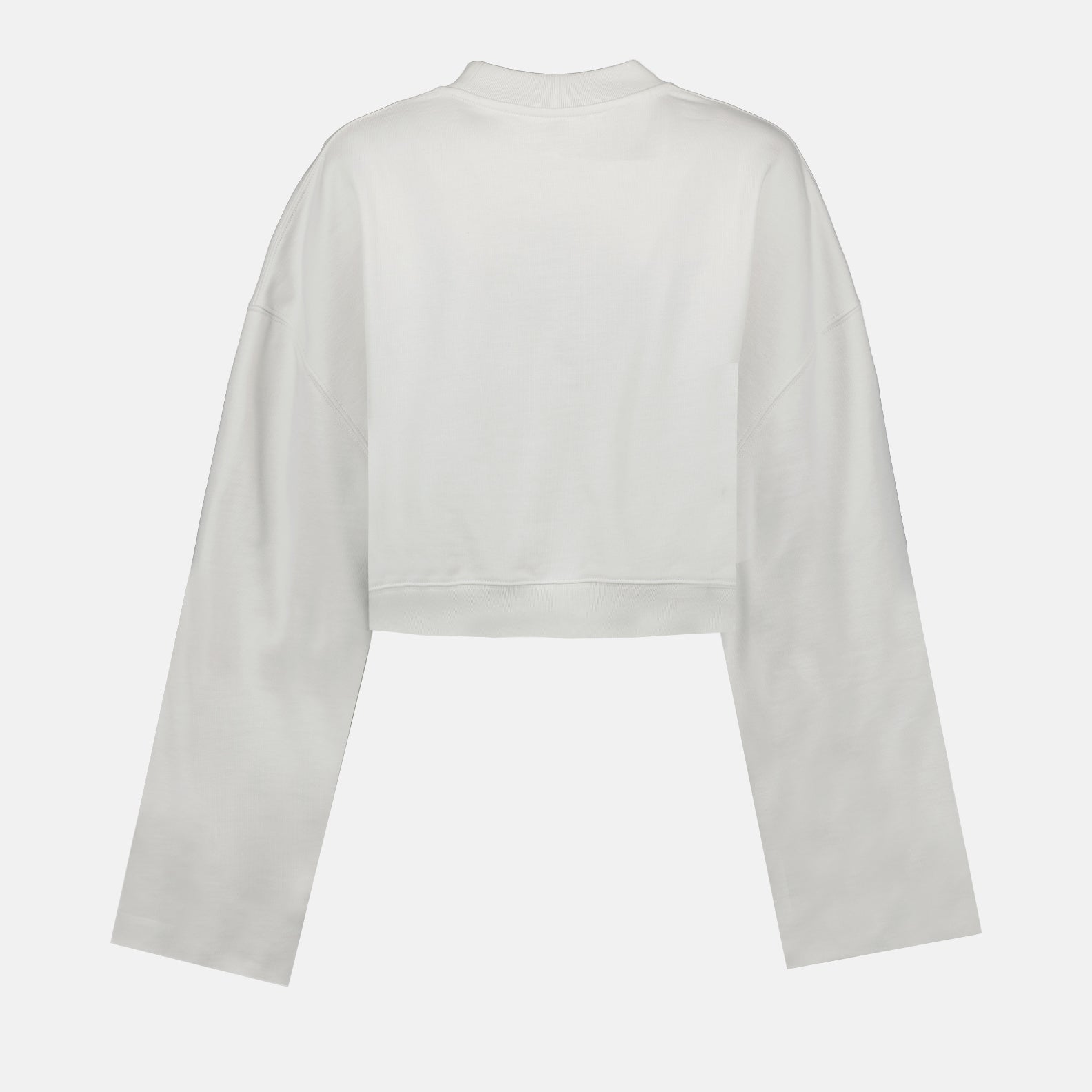 Off-White, women's cropped sweatshirt, white sweatshirt, luxury streetwear, high-end fashion