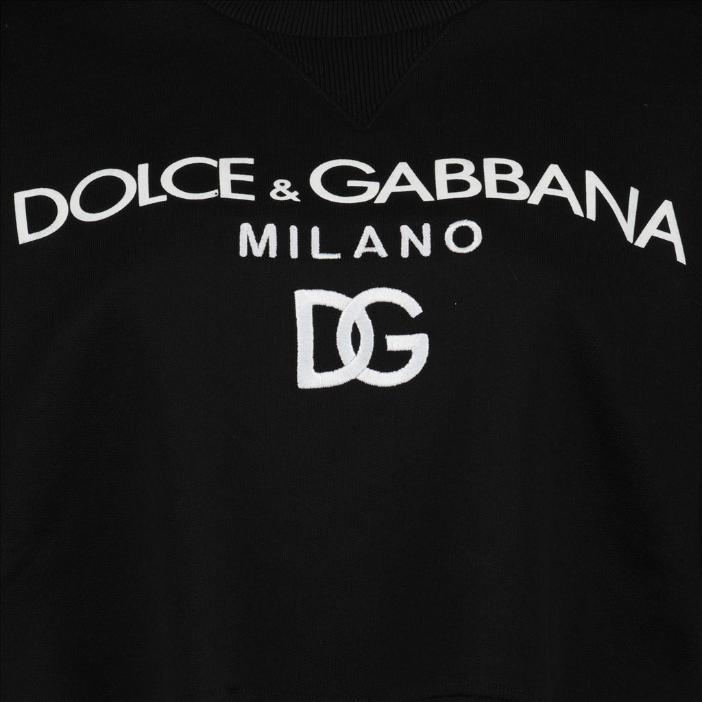 Women's Sweatshirt, Dolce & Gabbana, Black Sweatshirt, Luxury Fashion, High-End Clothing