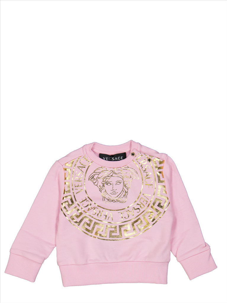 Versace, Medusa sweatshirt, children's luxury clothing, designer kidswear, high-end fashion for children