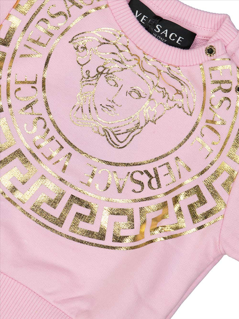 Versace, Medusa sweatshirt, children's luxury clothing, designer kidswear, high-end fashion for children