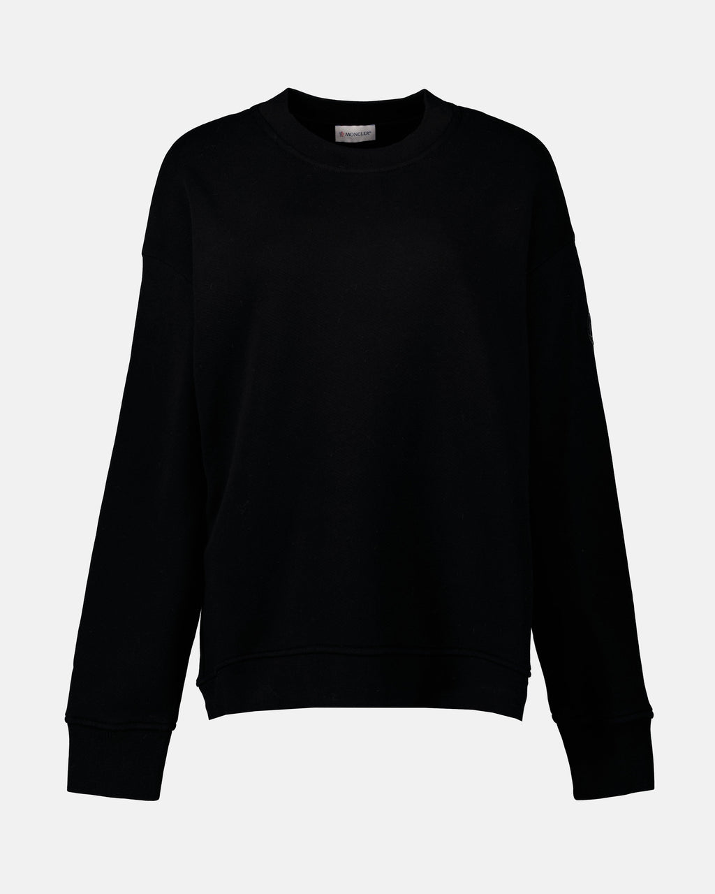 モンクレールの女性用メタリックロゴスウェットシャツの画像 - 2022年秋冬シーズン - 前面ビュー