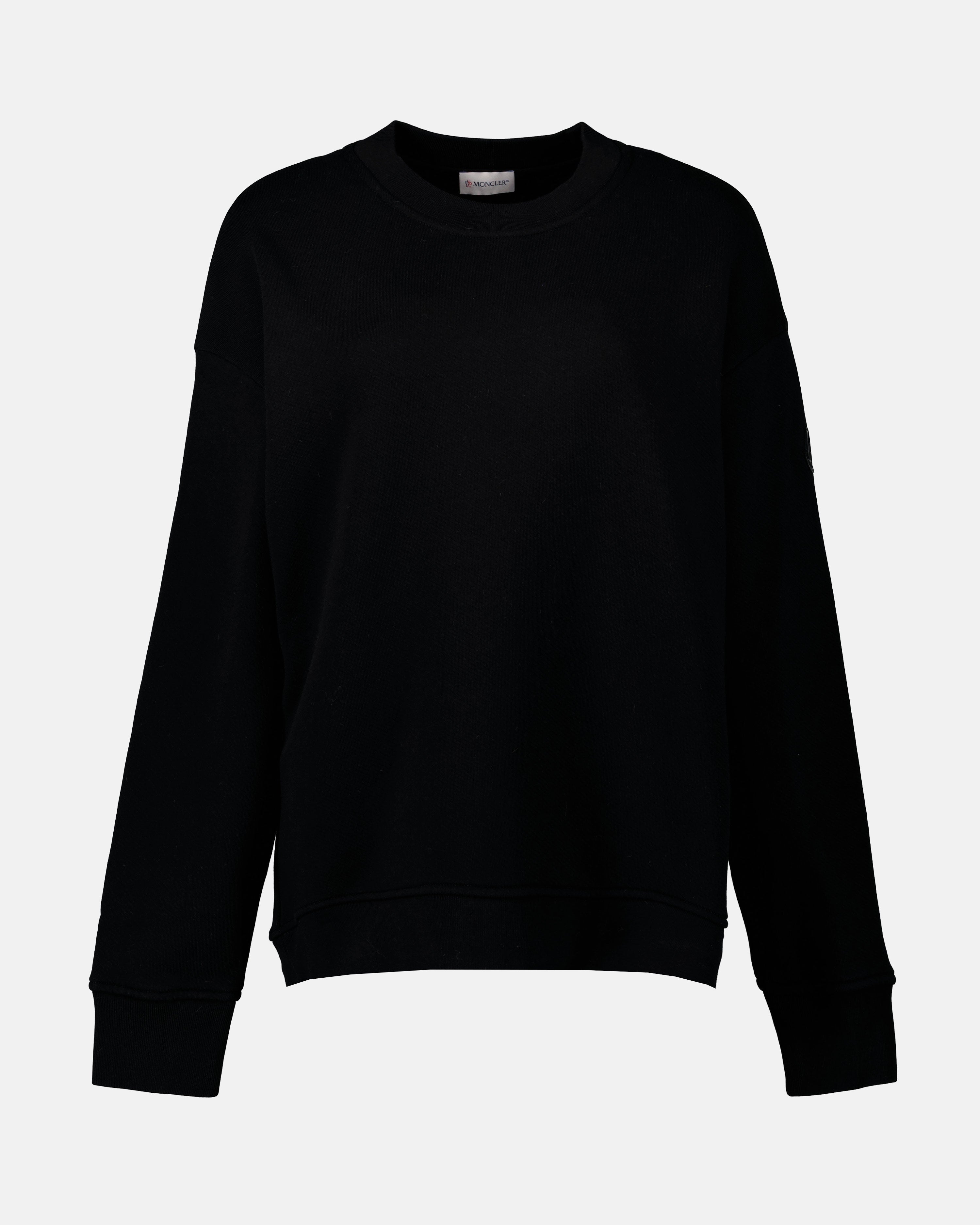 モンクレールの女性用メタリックロゴスウェットシャツの画像 - 2022年秋冬シーズン - 前面ビュー