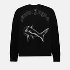 Palm Angels, Broken Shark Sweatshirt, luxury men’s sweatshirt, designer streetwear, high-end clothing